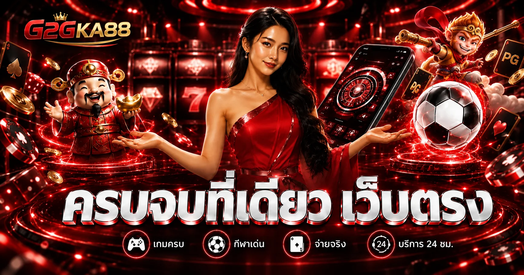 แบนเนอร์ G2GKA88 เว็บตรงรวมสล็อต คาสิโน และกีฬา